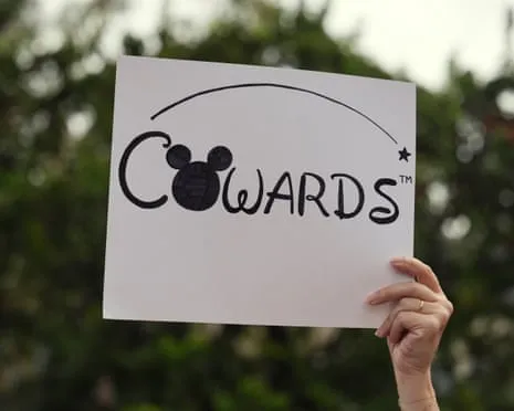 Scores Protest Near Mickey Mouse Company Headquarters Concerning ‘Un-American’ Kimmel Suspension